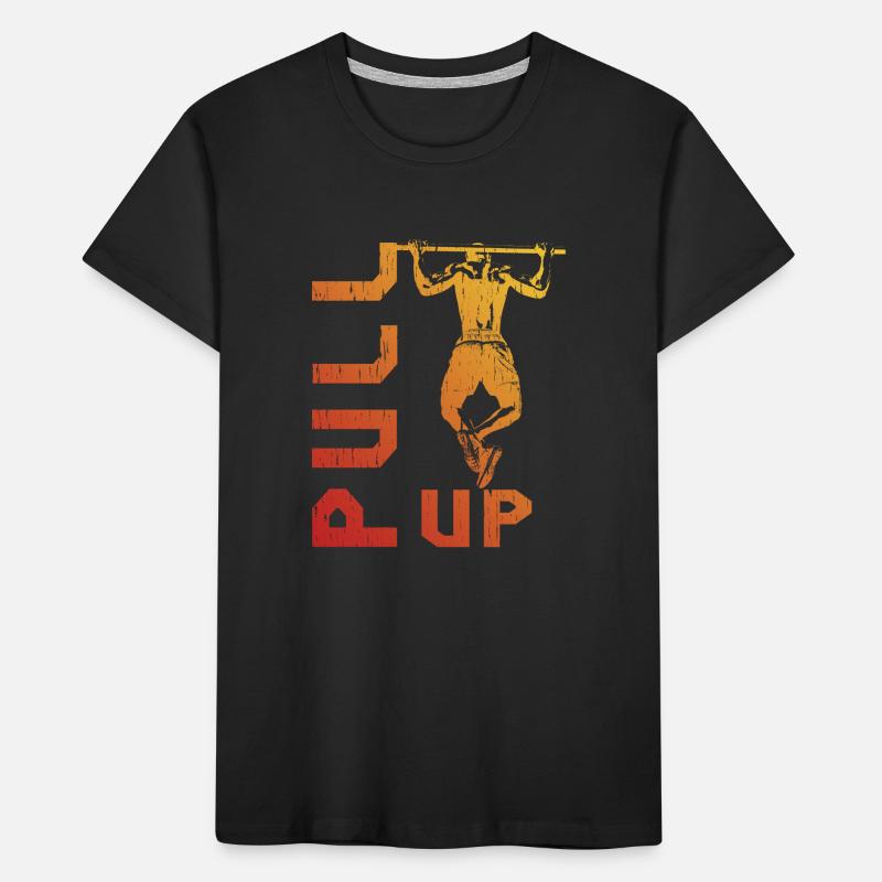 Gradient pull-up silhouette Kids' Premium Organic T-Shirt