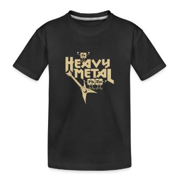 Heavy Metal Funny - Kinder Premium Bio T-Shirt - Schwarz - Vorne