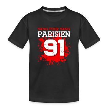 Sang Pour Sang Parisien - 91 - T-shirt bio Premium Enfant - noir - Devant