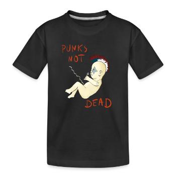 Punks Not Dead - Kids' Premium Organic T-Shirt - black - Front