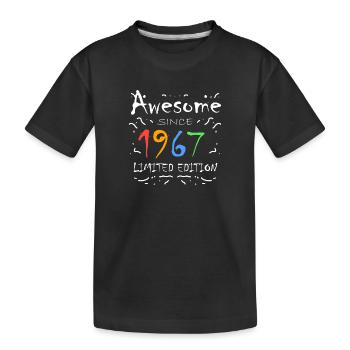 1967 - Né en 1967 - Fantastique depuis 1967 - T-shirt bio Premium Enfant - noir - Devant