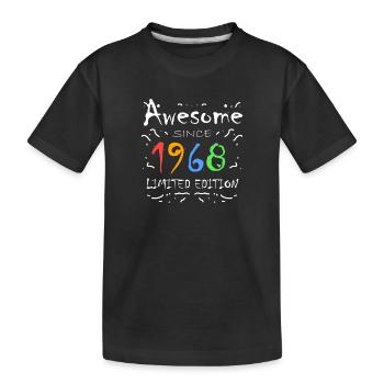 1968 - Born 1968 - Fantastic since 1968 - Kids' Premium Organic T-Shirt - black - Front