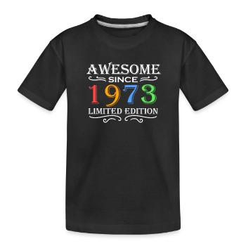 1973 - Jahrgang 1973 - Fantastisch seit 1973 - Kinder Premium Bio T-Shirt - Schwarz - Vorne