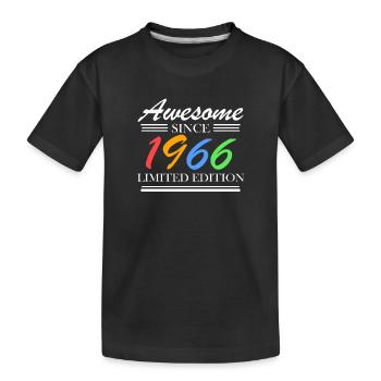 1966 - Jahrgang 1966 - Fantastisch seit 1966 - Kinder Premium Bio T-Shirt - Schwarz - Vorne
