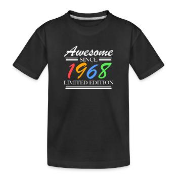 1968 - Born 1968 - Fantastic since 1968 - Kids' Premium Organic T-Shirt - black - Front