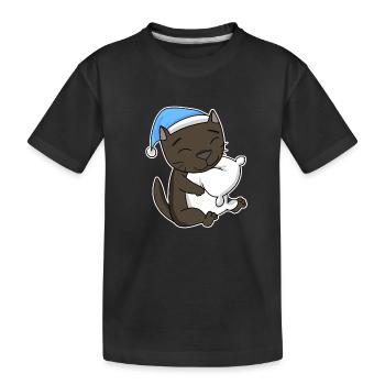 Chat race de chat La Havane - T-shirt bio Premium Enfant - noir - Devant