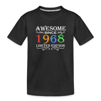 1968 - Born 1968 - Kids' Premium Organic T-Shirt - black - Front