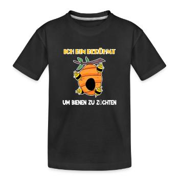 Imker - Kinder Premium Bio T-Shirt - Schwarz - Vorne