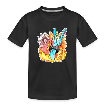 Zombie Hand Rocker - Kids' Premium Organic T-Shirt - black - Front
