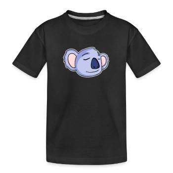 Koala Head Koalas - Kids' Premium Organic T-Shirt - black - Front