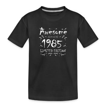 1985 - Jahrgang 1985 - Fantastisch seit 1985 - Kinder Premium Bio T-Shirt - Schwarz - Vorne
