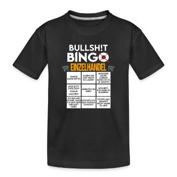Einzelhandel Kasse Verkäuferin Kaufmann Kauffrau - Kinder Premium Bio T-Shirt - Schwarz - Vorne