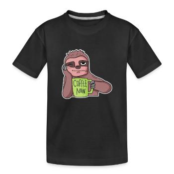 Fauler Mitarbeiter - Kinder Premium Bio T-Shirt - Schwarz - Vorne