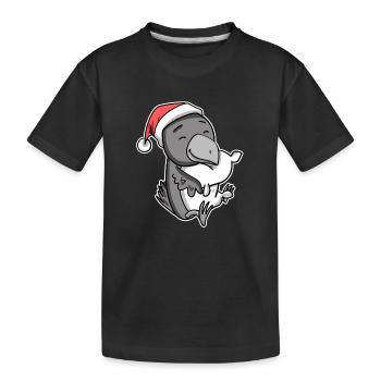 Corbeau Noël Sommeil Sommeil Sommeil Sommeil - T-shirt bio Premium Enfant - noir - Devant