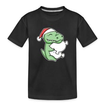 Crocodile Noël Sommeil Sommeil Sommeil Sommeil - T-shirt bio Premium Enfant - noir - Devant