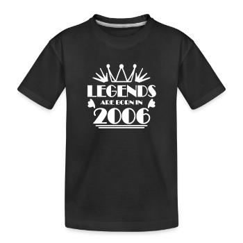 2006 - Jahrgang 2006 - Kinder Premium Bio T-Shirt - Schwarz - Vorne