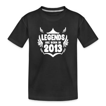 2013 - Jahrgang 2013 - Kinder Premium Bio T-Shirt - Schwarz - Vorne