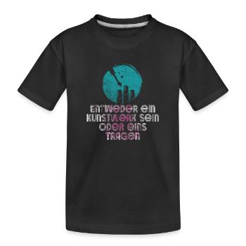Soit une œuvre d’art Être un créateur d’ongles - T-shirt bio Premium Enfant - noir - Devant