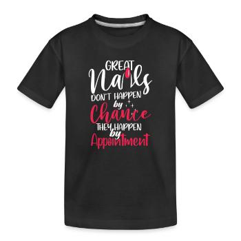 Les grands ongles ne viennent pas par hasard - T-shirt bio Premium Enfant - noir - Devant