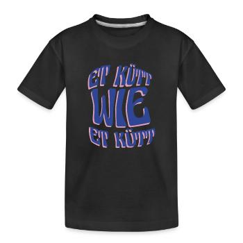 Köln Et Kütt Wie Et Kütt Kölner Grundgesetz Kölsch - Kinder Premium Bio T-Shirt - Schwarz - Vorne