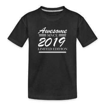 2019 - Jahrgang 2019 - Fantastisch seit 2019 - Kinder Premium Bio T-Shirt - Schwarz - Vorne