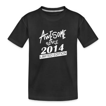 2014 - Jahrgang 2014 - Fantastisch seit 2014 - Kinder Premium Bio T-Shirt - Schwarz - Vorne