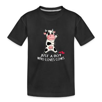 Amour de vache - T-shirt bio Premium Enfant - noir - Devant
