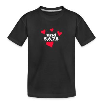 Tanzen Tanz Tanzkurs Rhythmus - Kinder Premium Bio T-Shirt - Schwarz - Vorne