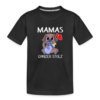 Baby Geburt - Kinder Premium Bio T-Shirt - Schwarz - Vorne