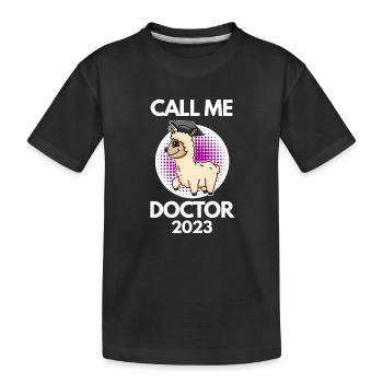 Doctoral thesis Doctorate Doctorate 2023 Doctor - Kids' Premium Organic T-Shirt - black - Front