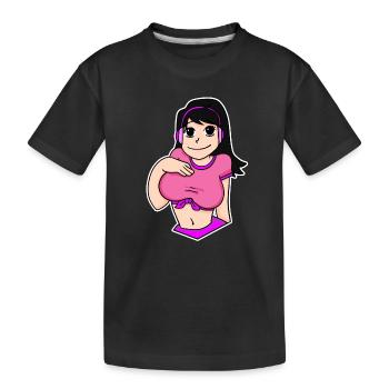 Anime - Kids' Premium Organic T-Shirt - black - Front