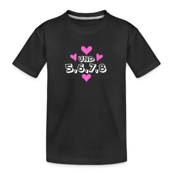 Tanzen Tanz Tanzkurs Rhythmus - Kinder Premium Bio T-Shirt - Schwarz - Vorne