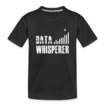 Datenflüsterer, Wissenschaftsanalyst, Software-Ingenieur - Kinder Premium Bio T-Shirt - Schwarz - Vorne