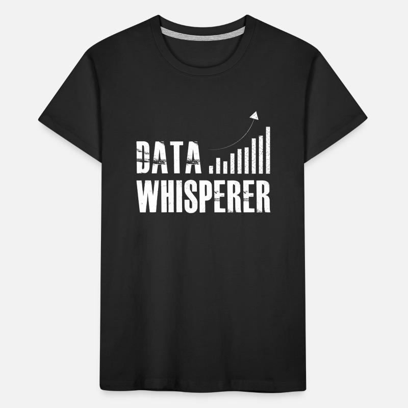 Data Whisperer Science Analyst Software Engineer Kids' Premium Organic T-Shirt
