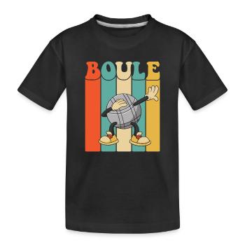 Boules de boule pour Bouler Boccia Jeu Botcha Boule - T-shirt bio Premium Enfant - noir - Devant