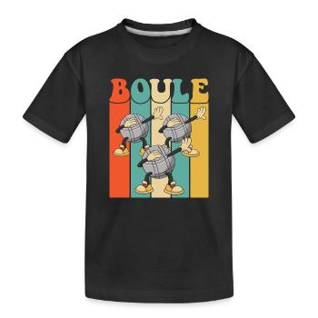 Boules de boule pour Bouler Boccia Jeu Botcha Boule - T-shirt bio Premium Enfant - noir - Devant