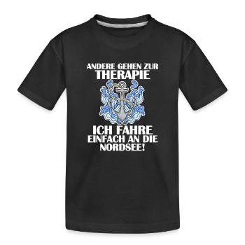 Nordsee - Kinder Premium Bio T-Shirt - Schwarz - Vorne