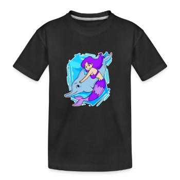 Sirène - T-shirt bio Premium Enfant - noir - Devant