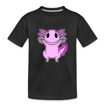 Axolotl Dumbbell Training Strength Training Fitness - T-shirt bio Premium Enfant - noir - Devant