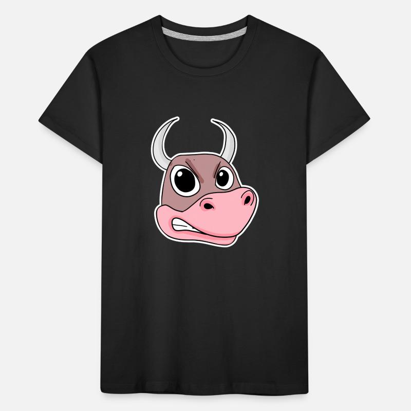 wütender Bulle Kinder Premium Bio T-Shirt