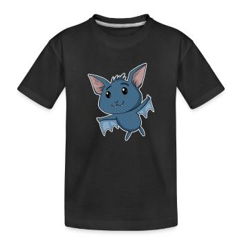 Chauve-souris - T-shirt bio Premium Enfant - noir - Devant