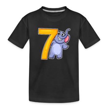 sept - 7 - T-shirt bio Premium Enfant - noir - Devant