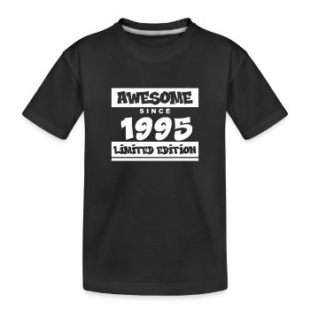 1995 - Jahrgang 1995 - Fantastisch seit 1995 - Kinder Premium Bio T-Shirt - Schwarz - Vorne