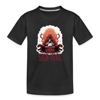 T-shirt RPG fantastique Dark Contract du Maître du Jeu - T-shirt bio Premium Enfant - noir - Devant