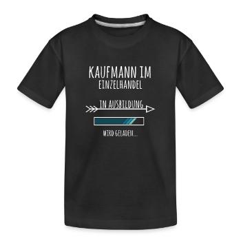 Kaufmann im Einzelhandel Ausbildung Beruf Geschenk - Kinder Premium Bio T-Shirt - Schwarz - Vorne