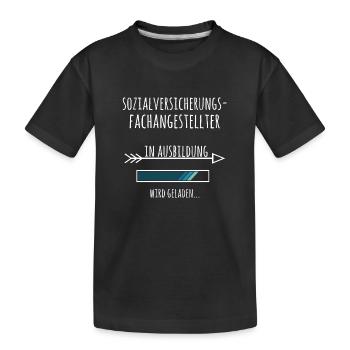 Sozialversicherungsfachangestellter Ausbildung - Kinder Premium Bio T-Shirt - Schwarz - Vorne
