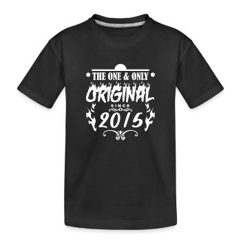 2015 - Baujahr 2015 - Jahrgang 2015 - Kinder Premium Bio T-Shirt - Schwarz - Vorne