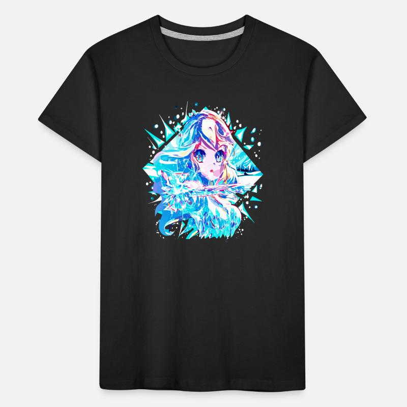 Anime Reine des neiges Princesse des glaces T-shirt bio Premium Enfant