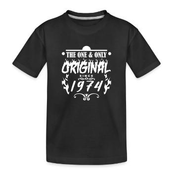 1974 - Année de construction 1974 - Année de construction 1974 - T-shirt bio Premium Enfant - noir - Devant
