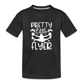 Pretty little flyer - Kinder Premium Bio T-Shirt - Schwarz - Vorne